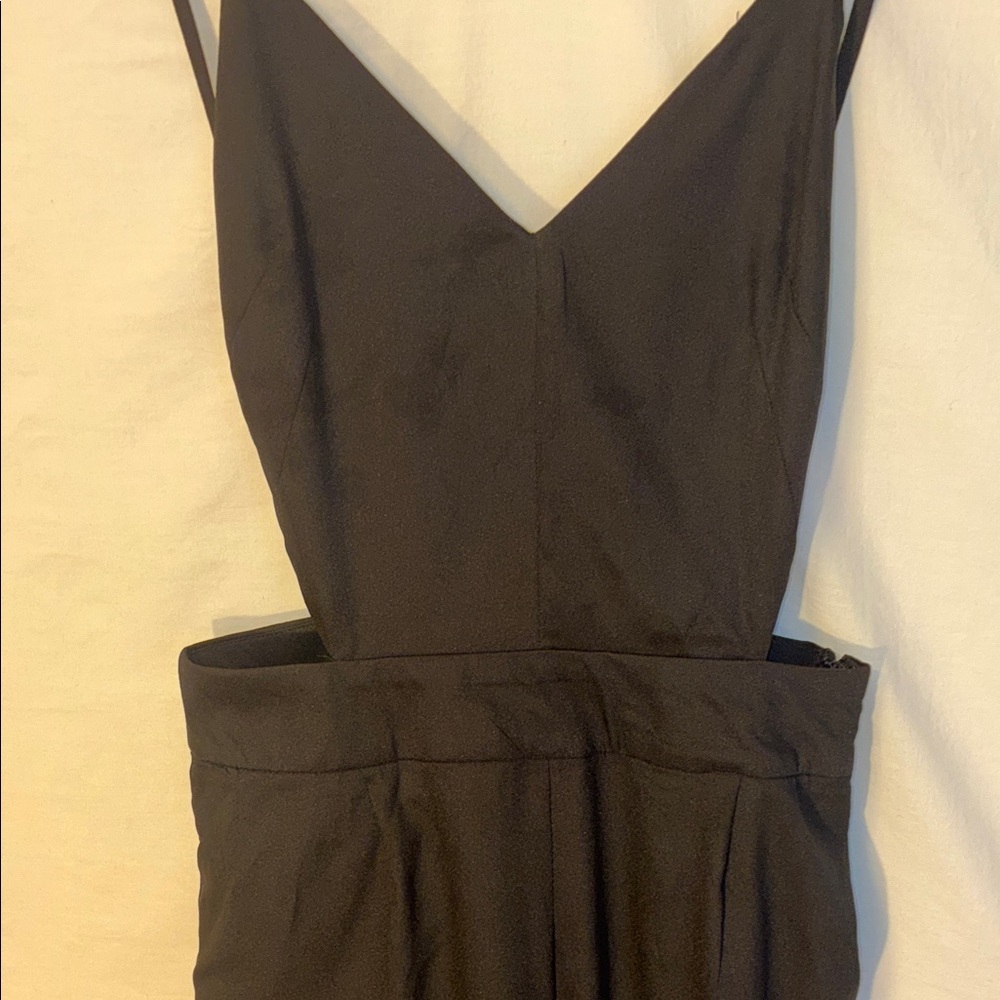 Double Zero Black Spaghetti Strap Jumpsuit - image 2